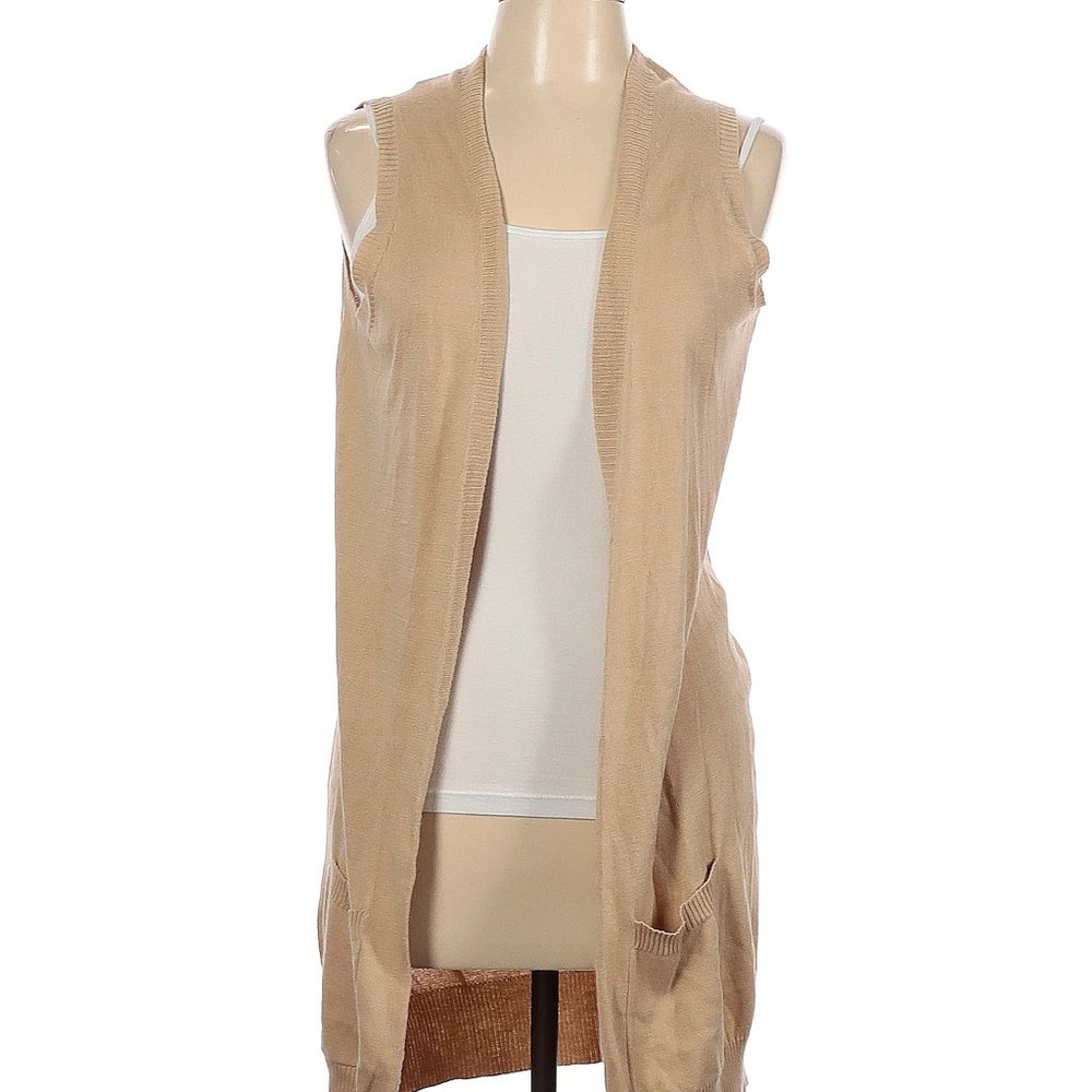 Sunner Solid Tan Cardigan, L
